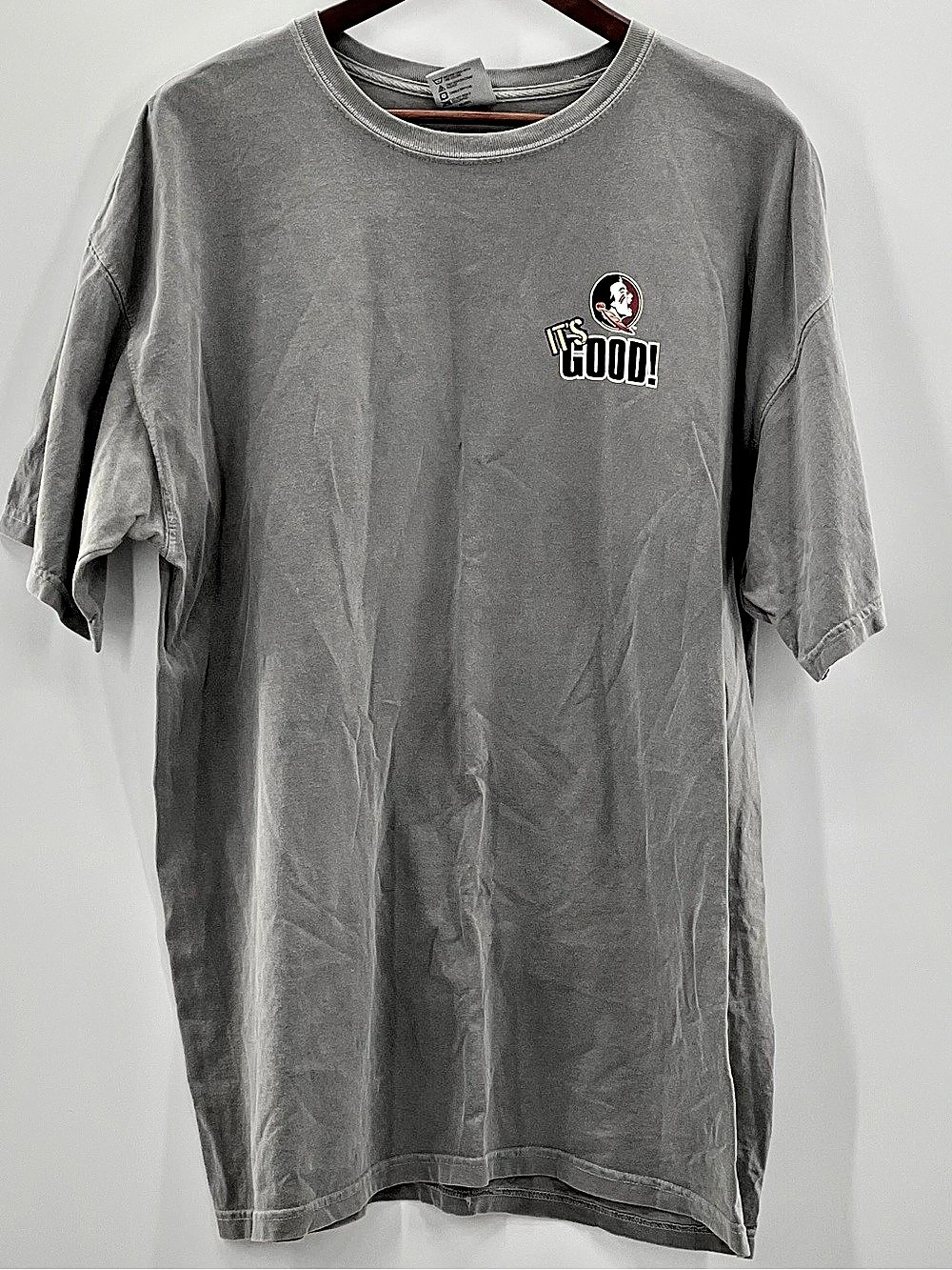 557 Comfort Colors FSU Florida State The Good Bad Ugly Rivalry Tee Gray Size XL
